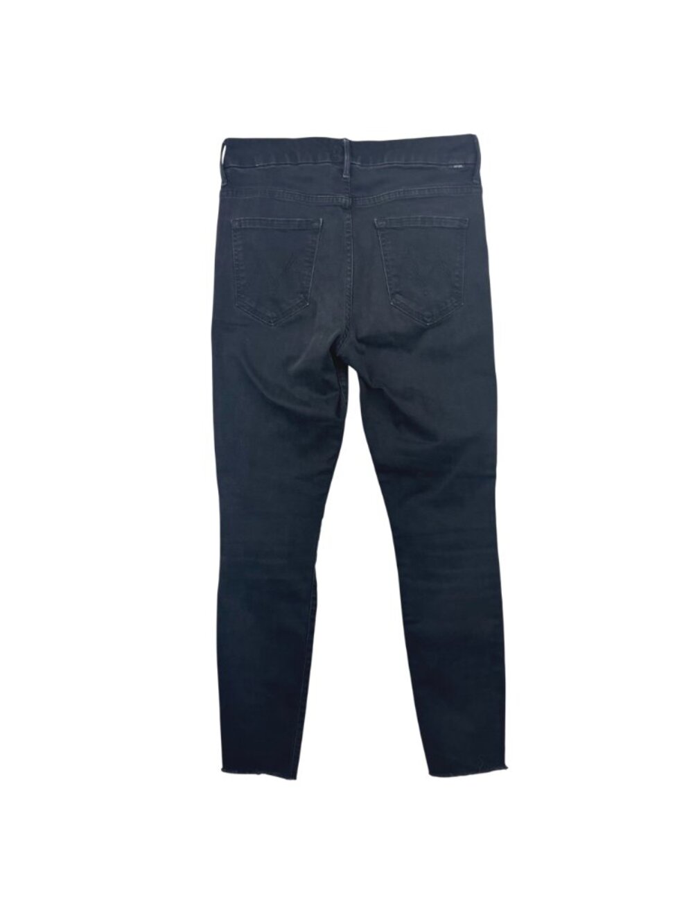 Mother 29 The Pixie Ankle Fray Jeans Button Fly Black Denim - Picture 6 of 8